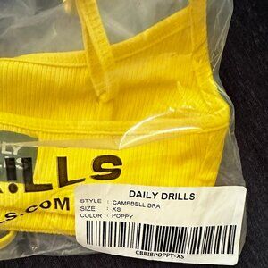 Brand New!! Daily Drills Poppy Campbell Bra - Size XS